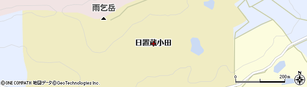 山口県長門市日置蔵小田周辺の地図
