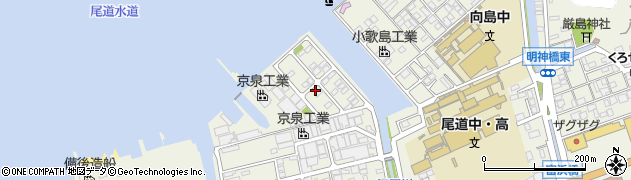 広島県尾道市向島町富浜16060周辺の地図