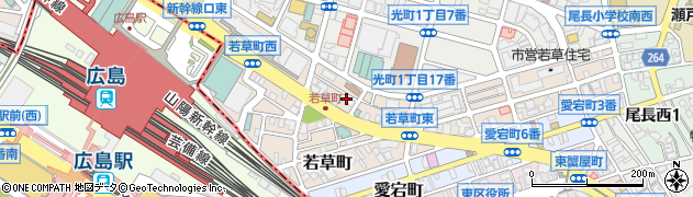 ホテルクリスタル広島周辺の地図