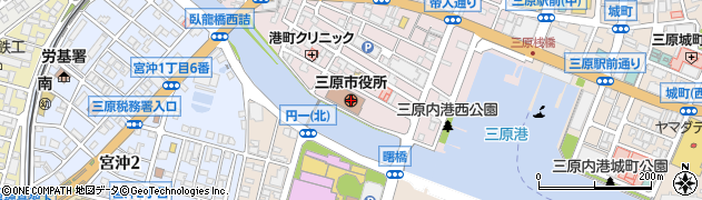 広島県三原市周辺の地図