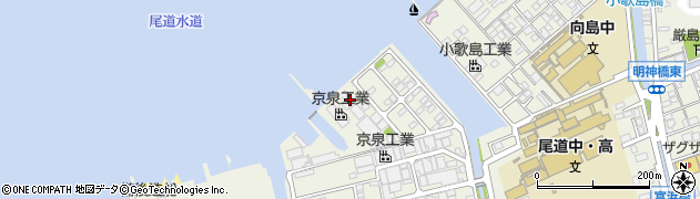広島県尾道市向島町富浜16061-22周辺の地図