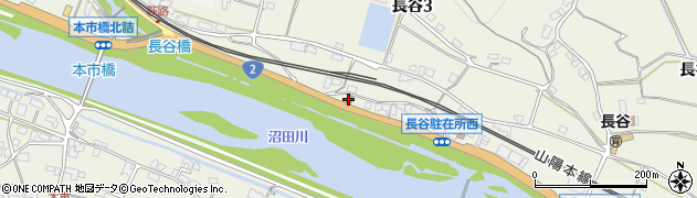 長谷郵便局周辺の地図