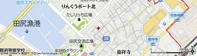 大阪府泉南郡田尻町嘉祥寺976周辺の地図