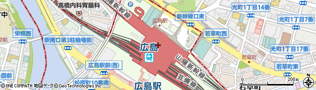 広島駅周辺の地図