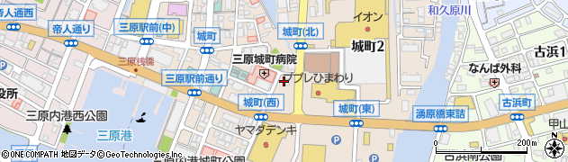 広島県三原市城町周辺の地図