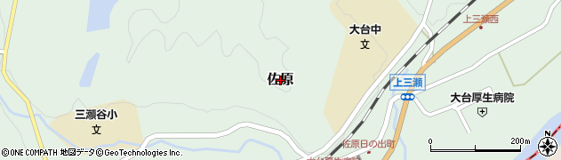三重県大台町（多気郡）佐原周辺の地図