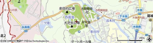 水間公園周辺の地図