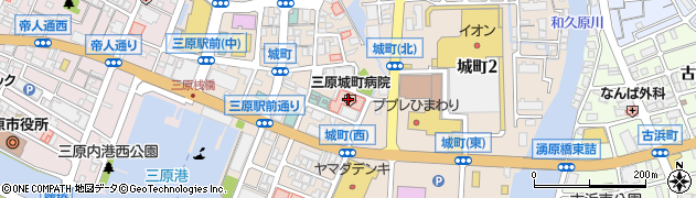 三原城町病院周辺の地図
