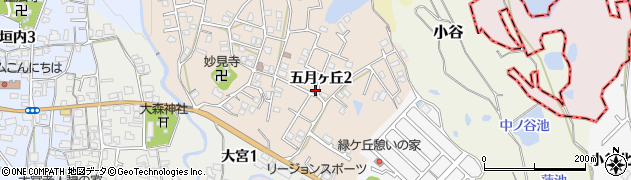 大阪府泉南郡熊取町五月ヶ丘2丁目周辺の地図