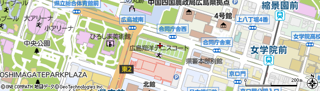 広島市市営駐車場　中央駐車場周辺の地図