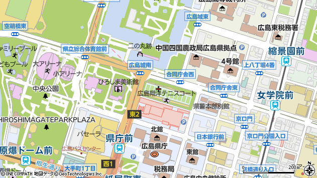 〒730-0011 広島県広島市中区基町の地図