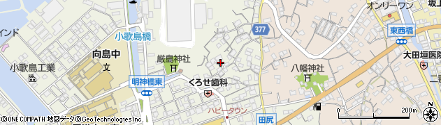 広島県尾道市向島町富浜317周辺の地図