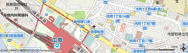マックスバリュエクスプレス広島駅北口店周辺の地図
