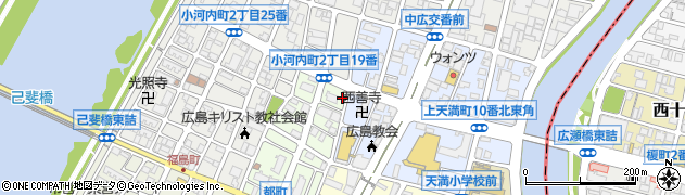 広島県広島市西区都町1周辺の地図