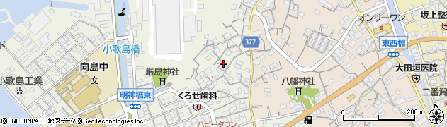 広島県尾道市向島町富浜352-1周辺の地図