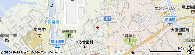 広島県尾道市向島町富浜352-2周辺の地図