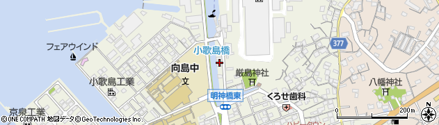 広島県尾道市向島町富浜232周辺の地図