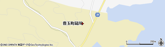 長崎県対馬市豊玉町鑓川周辺の地図