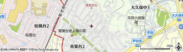 大阪府泉南郡熊取町青葉台1丁目周辺の地図