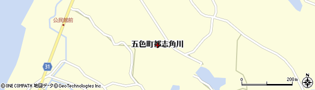 兵庫県洲本市五色町都志角川周辺の地図