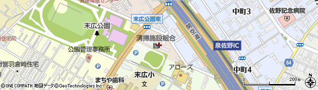 大阪府泉佐野市高松南周辺の地図