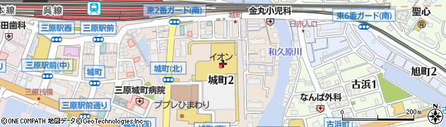 イオン三原店周辺の地図