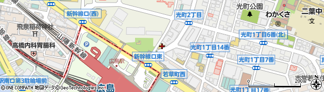 ひのきグループすし亭光町店周辺の地図