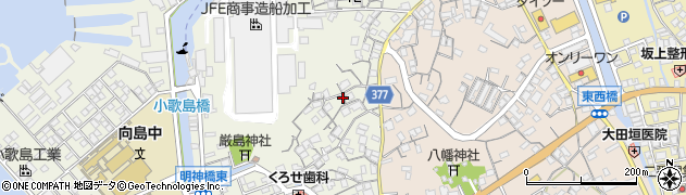 広島県尾道市向島町富浜343周辺の地図
