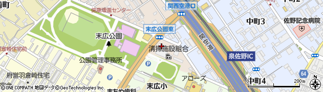 株式会社クリタス　泉佐野事業所周辺の地図