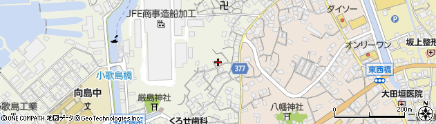 広島県尾道市向島町富浜393-2周辺の地図