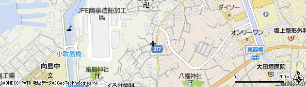 広島県尾道市向島町富浜379周辺の地図