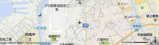 広島県尾道市向島町富浜393周辺の地図