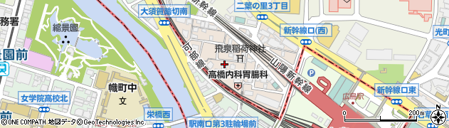 広島市自転車等駐車場　広島駅北口第三自転車等駐車場周辺の地図