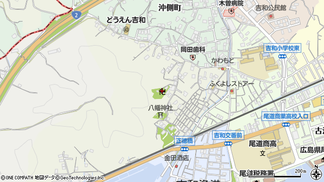 〒722-0007 広島県尾道市吉和西元町の地図