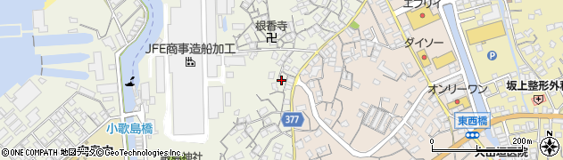 広島県尾道市向島町富浜384周辺の地図