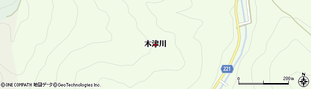 奈良県東吉野村（吉野郡）木津川周辺の地図