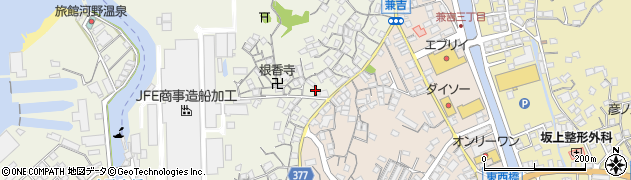 広島県尾道市向島町富浜417周辺の地図