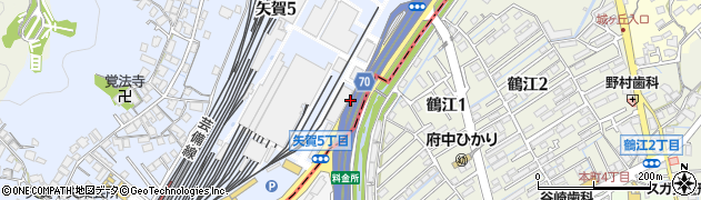 矢賀出入口周辺の地図