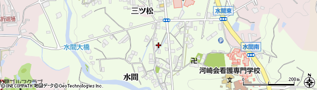 大阪府貝塚市水間222周辺の地図