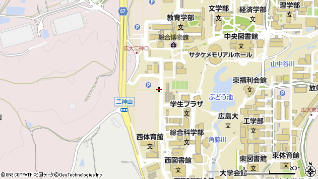 〒739-0046 広島県東広島市鏡山の地図
