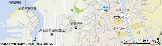広島県尾道市向島町富浜424周辺の地図