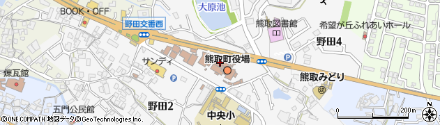 熊取町役場住民部　産業振興課・商工観光振興グループ周辺の地図