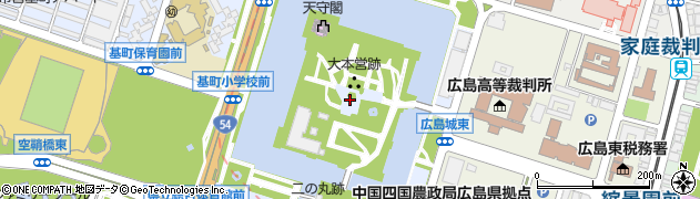 広島城跡周辺の地図