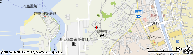 広島県尾道市向島町富浜155-6周辺の地図