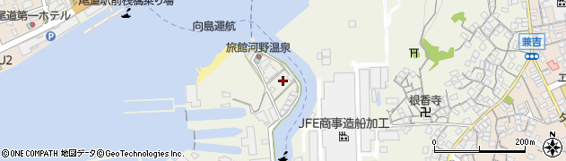 広島県尾道市向島町富浜843-32周辺の地図