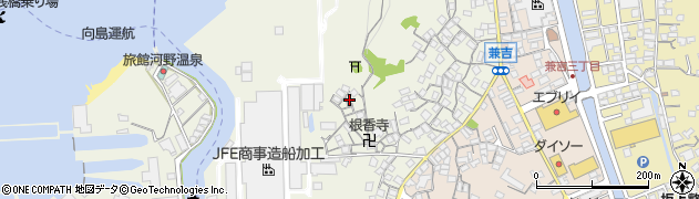 広島県尾道市向島町富浜155-5周辺の地図