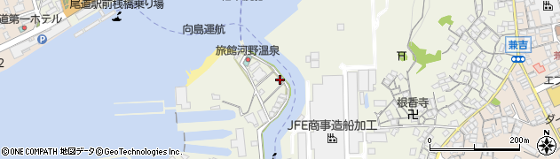 広島県尾道市向島町富浜843-24周辺の地図