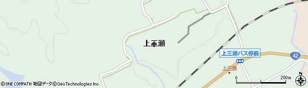 三重県大台町（多気郡）上三瀬周辺の地図