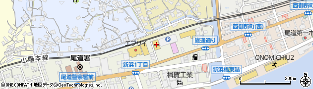 ダイソー尾道新浜店周辺の地図