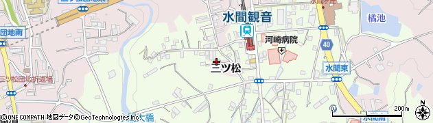 大阪府貝塚市水間264周辺の地図
